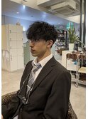 無造作ツイストスパイラルパーマ