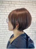 スッキリ丸みショートヘア