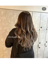 ガルボヘアー 名古屋栄店(garbo hair)&nbsp;ハイトーンデザインカラープルエクステ10代20代