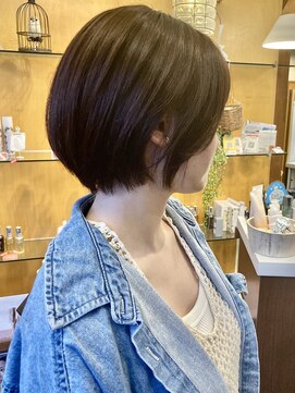 ハンズエミュ(hands emu) ショートボブ＊オレンジカッパー