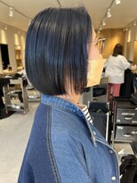 トリート 新浦安店(TREAT)&nbsp;ぱつっとボブ×ブルーブラック