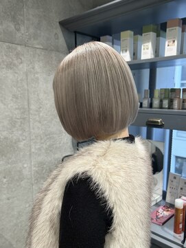 スタイル スマート サロン(STYLE smart salon) 【kanae/藤沢】切りっぱなしボブ/ホワイトグレージュ