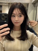 サイン 表参道(SIGN)&nbsp;韓国ヘアーハッシュカットレイヤーカットグレージュブリーチ無し