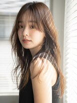 シエカ(CIECA.)&nbsp;黒髪/ボブルフ/ネビージュ/小顔/ワンレン/スペインカール