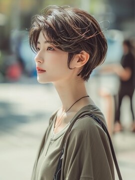 アルトリスト(Altruist Aging×HAIR&SPA) ☆イメチェンピンクベージュアンブレラカラー前髪クールショート