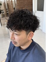 サロンドクオリア(Salon de Qualia)&nbsp;スパイラルパーマ/メンズパーマ/刈り上げマッシュ/S