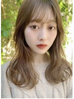 リークフー(Ree cu fuu)&nbsp;シースルーバング透明感カラーオリーブベージュ髪質改善