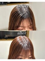 モッズヘア 仙台長町店(mod's hair)&nbsp;《赤川》前髪　クロスパーマ　縮毛矯正