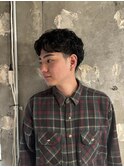 メンズマッシュ　ニュアンスパーマ　札幌　大通