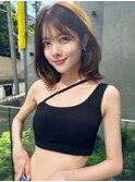 夏ののイメチェン！レイヤーカットミディアム×顔周りレイヤー