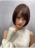 アンブレラカラー/こなれミディ/ウェーブパーマ/前髪/錦糸町