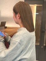 アトリエ(atelier.)&nbsp;ミルクティーアッシュベージュ ミディアム ブリーチ 20代