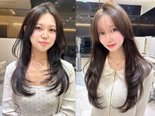 【オトナ可愛くなりたい女性に圧倒的評価】大人レイヤーカット&ハッシュカット/ブリーチなしダブルカラー