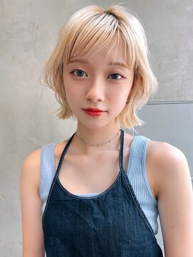 ケイト(kate) 【kate 大宮】ホワイトブロンド×顔周りくびれ巻き