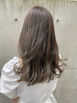 ロンドアベニール 北千住(Lond avenir) ダークパープル/くびれレイヤー/ミルクティーベージュ/顔周り