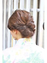 シエル(hair terrace Ciel)&nbsp;浴衣アップスタイル♪