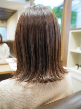 ヘアデザイン ステラ(hair design sTella) 『切りっぱなしボブ』×『シアーベージュカラー』