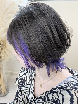 トルネード(TORNADO) マッシュウルフカット ウルフレイヤー ポイントラベンダー