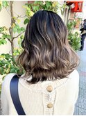 #バレイヤージュ#グラデーション#グレージュ#ベージュ