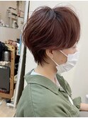 【くせ毛風パーマ×ショート】