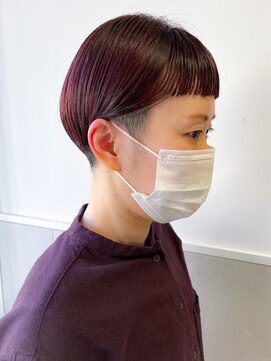 バブ バイネオリーブ(Bab by neolive) ツーブロック☆ボルドーオン眉マッシュ