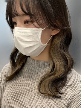 ツキ 横浜店(tuki) ケアブリーチハイトーンカラーインナーカラーイヤリングカラー