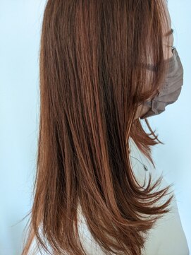 エッセンス(essence) ハイライトミックス ロングヘア ~ブラウンレッド~