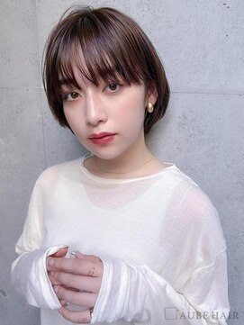 オーブ ヘアー ライカ 福島2号店(AUBE HAIR raika) 20代・30代_丸み可愛いミニボブ