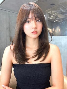 マシェリー バイ ロンド 金山(Ma cherie by Lond) ブリーチなしグレージュ×エアリーロング×レイヤーカット