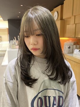 ゼスト 吉祥寺店(ZEST) オリーブグレー/顔周りレイヤー/吉祥寺/石川ひな