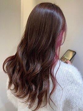 ヘアリゾート粋 トゥジュ 池袋東口店(tujuh) インナーカラー/ピンク