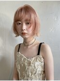 コーラルピンクベージュ×フェイスレイヤー