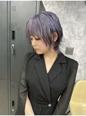 ペールパープル×ショートくびれウルフ