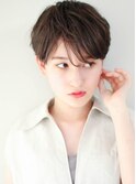 前髪長めショート大人ショートヘア小顔ショート30代40代50代前髪