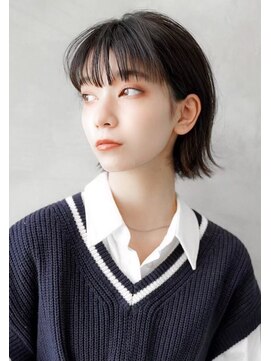 ギークス(GEEKS) 【GEEKS渋谷】新生活/春ヘア/レイヤーボブ/グレージュ/前髪あり