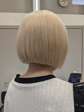 ポジ(poji) ミルクティーベージュカラー ケアブリーチカラー ミディアム