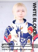 【grit.】ホワイトブロンドショート