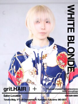 グリット ヘアープラス(grit.HAIR|+) 【grit.】ホワイトブロンドショート
