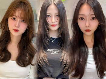 アンフィニー 仙台(ANFINI)の写真/第一印象を決める前髪×顔周りのカット。小顔もトレンドも叶う唯一無二の似合わせ技術[韓国/髪質改善/仙台]