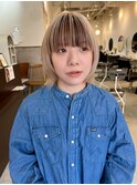 津田沼/U24学割/ホワイトピンク グレージュカラー 