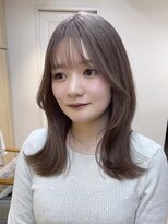 テトラ バイ ネオリーブ 横浜西口店(tetra by neolive)&nbsp;グレージュブリーチ顔まわりカットミディアム20代N