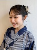 ヘアセットヘアメイクヘアアレンジ前髪顔周りレイヤー結婚式