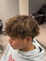 ハイプ 名古屋栄(HYPE)&nbsp;ハイライト×波巻きパーマ(名古屋/栄/メンズ)