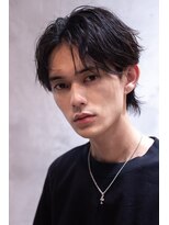 ケアリー 大泉学園(Carelly)&nbsp;ツイストパーマ七三オールバックマッシュウルフスリークショート