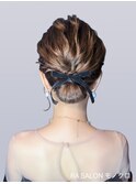 【お呼ばれヘアメ】下めシニヨン