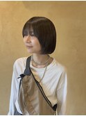 マッシュ/ボブ/顔周りカット/ベージュカラー