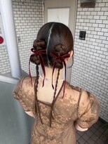 フェリーチェ 六本木店(Felice)&nbsp;タイトアレンジ タイトヘア ツインアレンジ お呼ばれヘア 参列