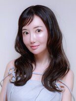 ジル ヘアアンドメイク 恵比寿(JILLE hair&make)&nbsp;ロングレイヤーふんわりウェーブ華やか顔周りレイヤー