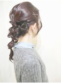 編み込みアレンジ