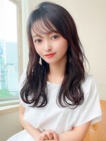アフロート ディル(AFLOAT D'L) 大人かわいい ヨシンモリ グレーべージュ 外ハネ くびれヘア